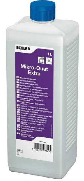 Detergente disinfettante a base di quaternari d'ammonio Ecolab Mikro-Quat Extra 4x1 litro