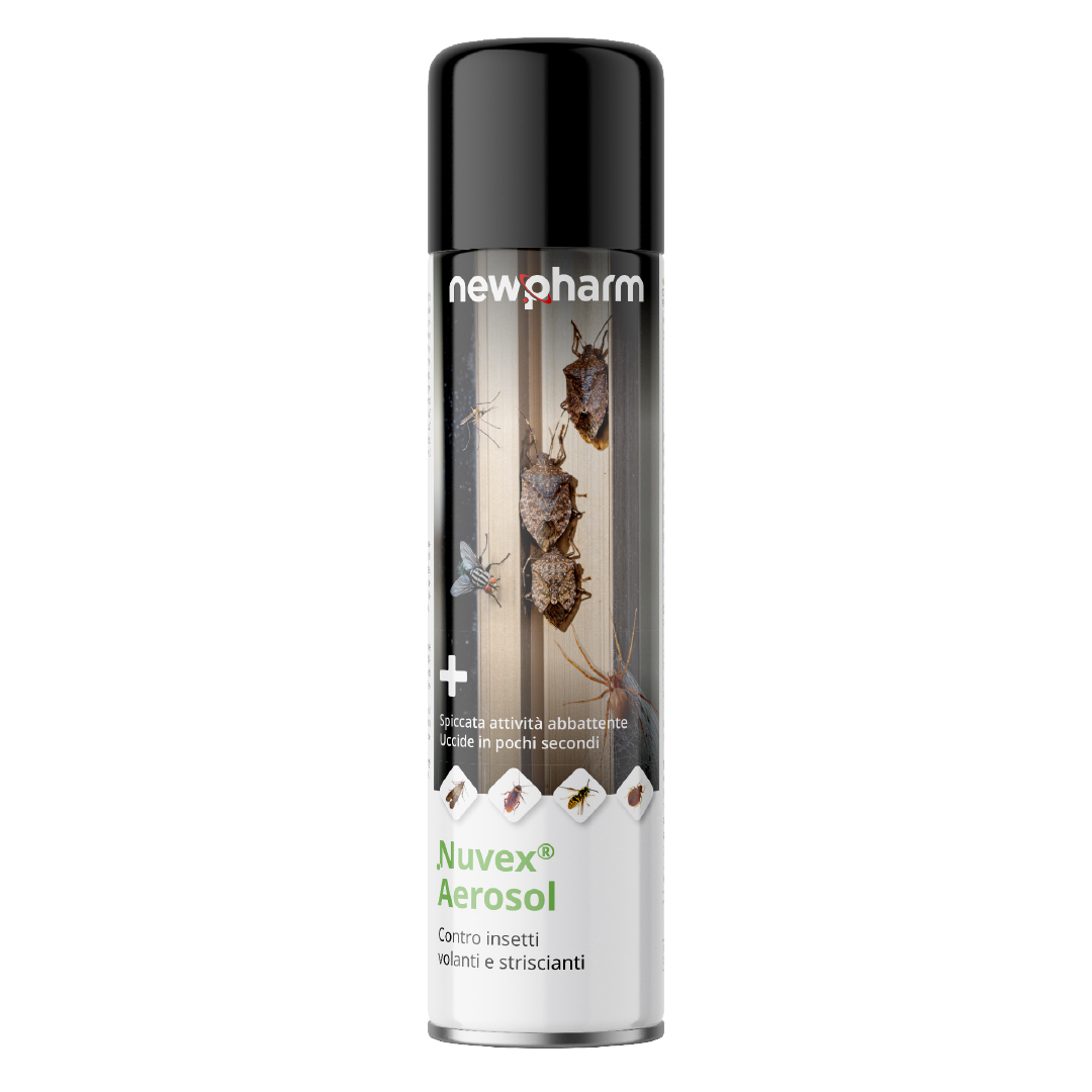 Insetticida per zanzare e mosche Newpharm Nuvex Aerosol 500 ml