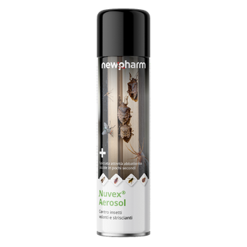 Insetticida per zanzare e mosche Newpharm Nuvex Aerosol 500 ml