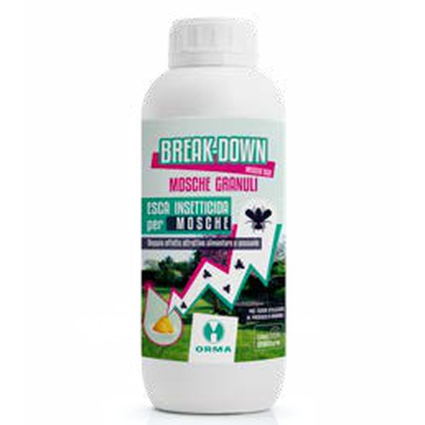 Esca insetticida granulare per mosche Orma Break Down Esca Mosche 400 g