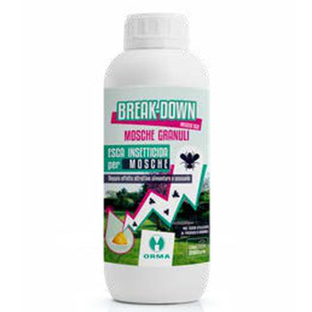 Esca insetticida granulare per mosche Orma Break Down Esca Mosche 400 g