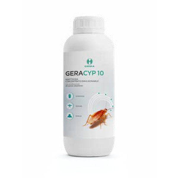 Insetticida concentrato per zanzare, mosche e blatte Orma Geracyp 10 250 ml