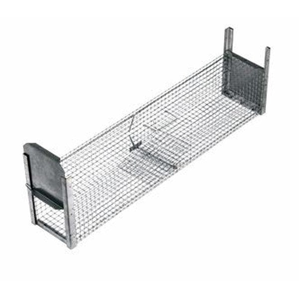 Gabbia trappola multicattura per ratti Orma a due ingressi 102x20x20 cm