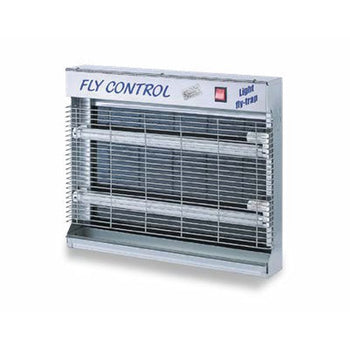 Lampada insetticida UV cattura insetti Orma Fly Control Inox IP65 2x15 W
