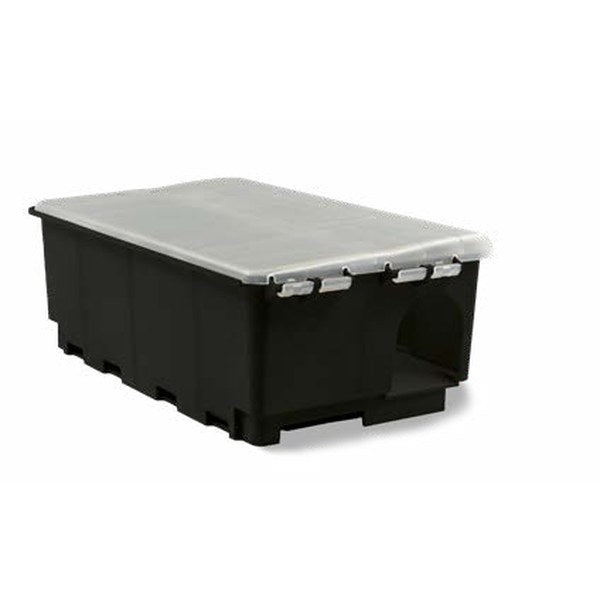Erogatore box per esca per topi e ratti Orma Masterbox Plus Nero con coperchio trasparente