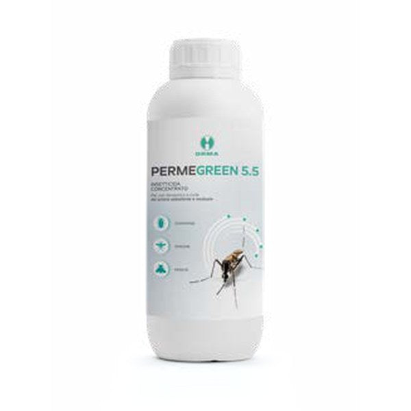Insetticida concentrato per mosche, zanzare, blatte e formiche Orma Permegreen 5.5 tanica 5 litri