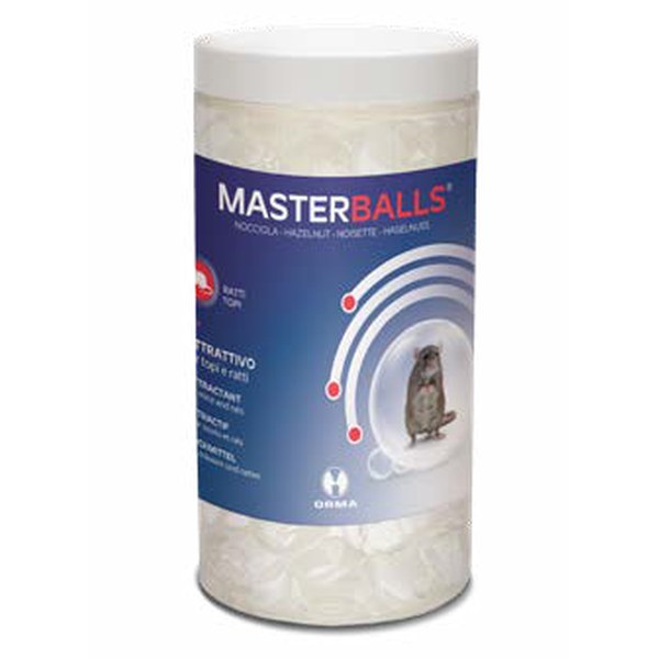 Attrattivo atossico per topi e ratti Orma Masterballs aroma nocciola 400 g