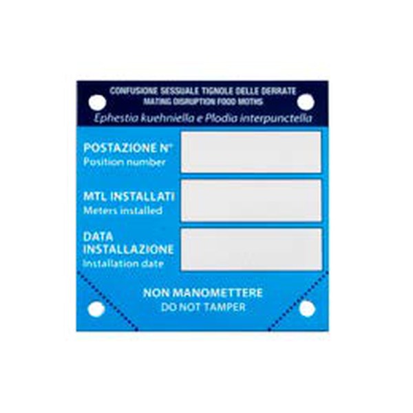 Cartello di segnalazione per punto di monitoraggio Orma Check Point MD2 7x7 cm
