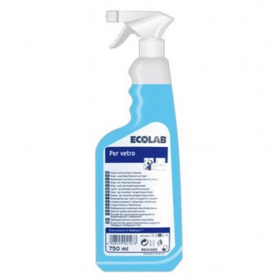 Detergente per vetri e superfici lavabili Ecolab Per Vetro 750 ml