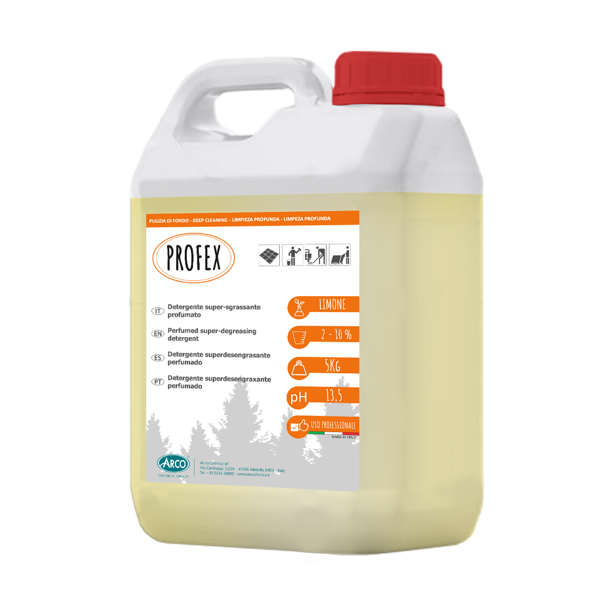 Supersgrassante profumato Arco Chimica Profex 4x5 kg