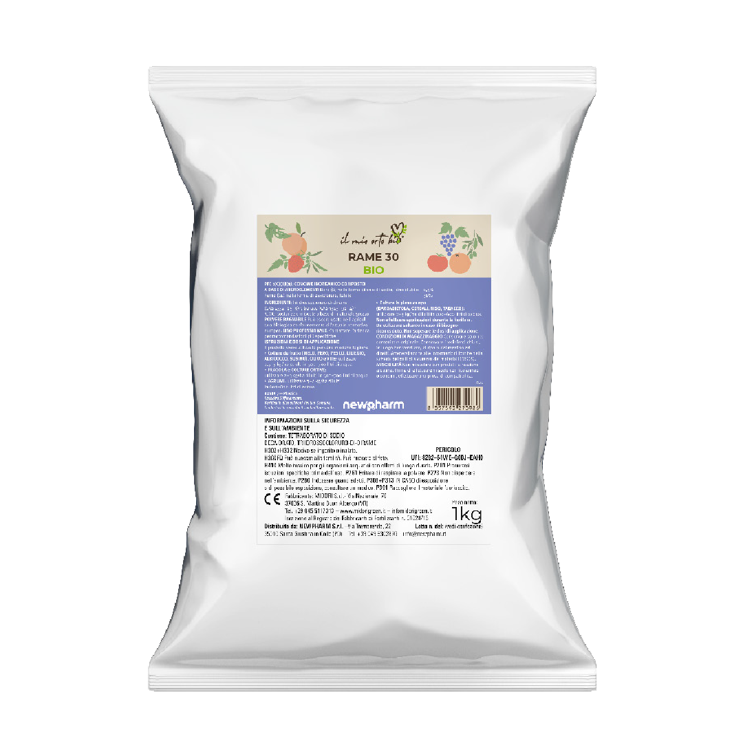 Concime fogliare a base di rame Newpharm Rame 30% 1 kg