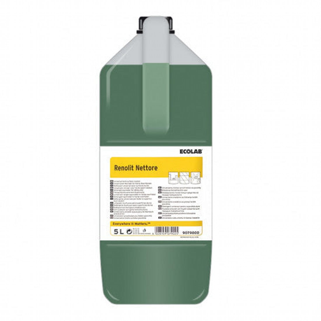 Sgrassante profumato a base ammoniacale per tutte le superfici Ecolab Renolit Nettore 2x5 litri