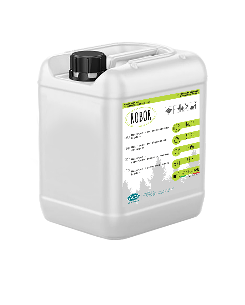Detergente supersgrassante inodore Arco Chimica Robor 1 litro