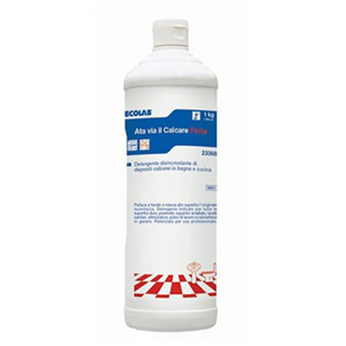 Disincrostante forte anticalcare per bagno e cucina Ecolab Ata Via Il Calcare Forte 12x1 litro