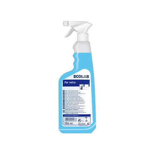 Detergente per vetri e superfici lavabili Ecolab Per Vetro 750 ml