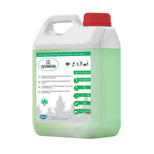 Detergente brillantante profumato per pavimenti Arco Chimica Sic Acqua Marina 4x5 kg