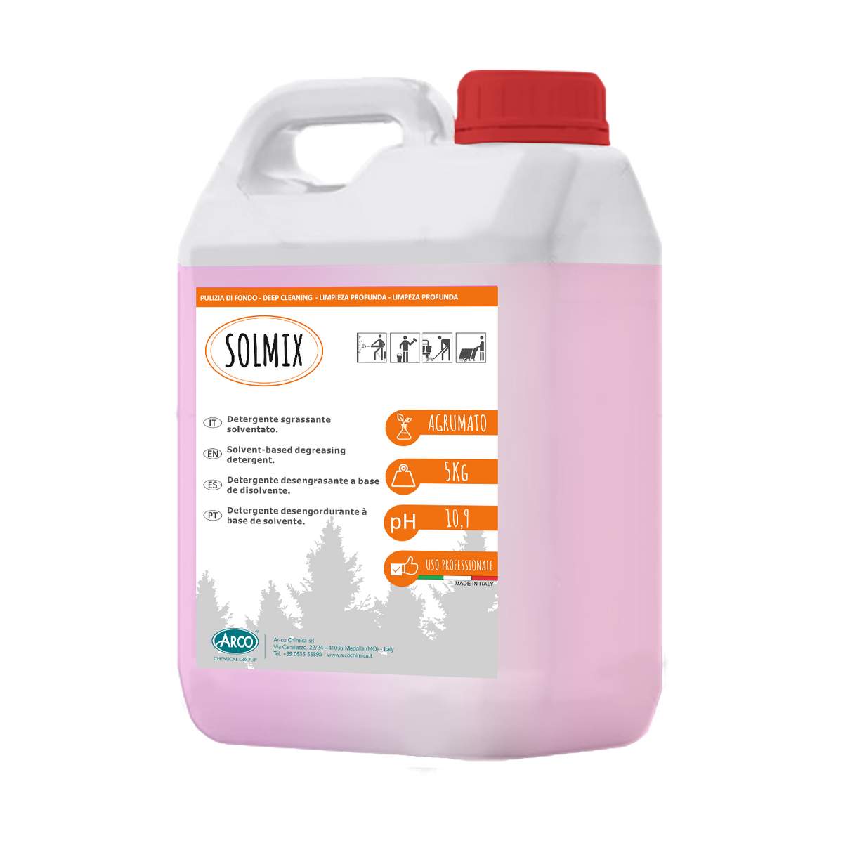 Detergente multiuso solventato Arco Chimica Solmix 5 kg