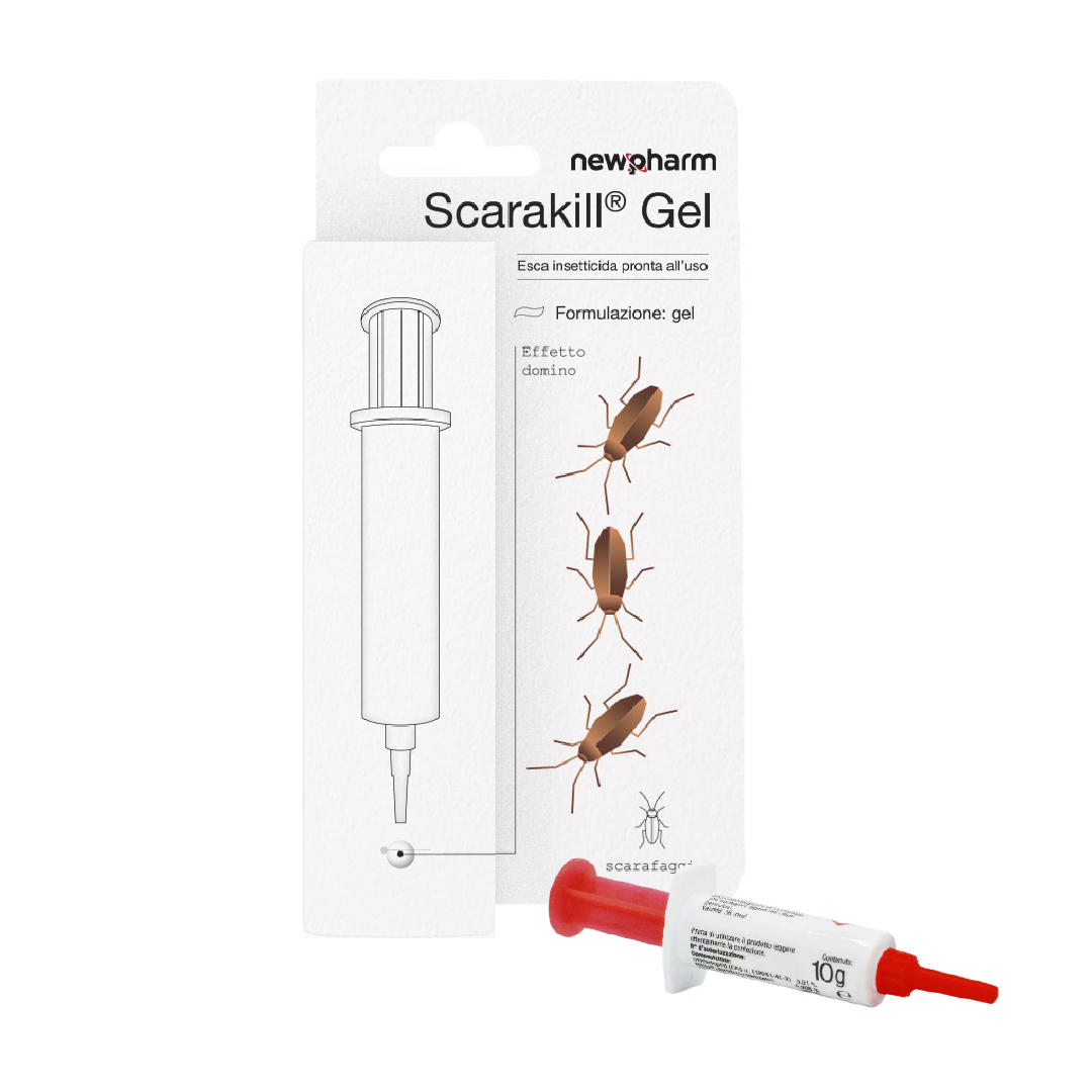 Insetticida gel per scarafaggi Newpharm Scarakill Gel siringa 10 g