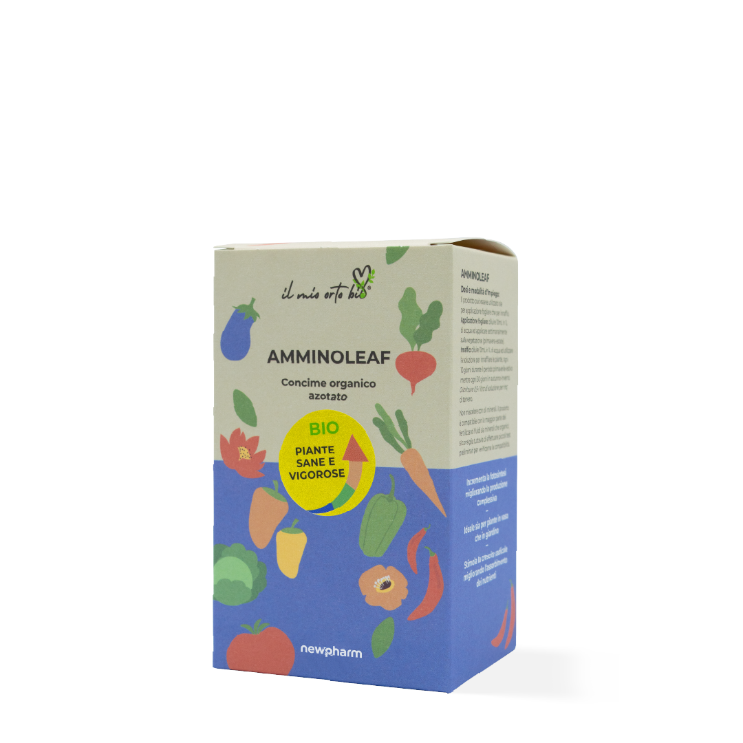 Concime organico azotato a base di borlanda Newpharm Amminoleaf 250 ml