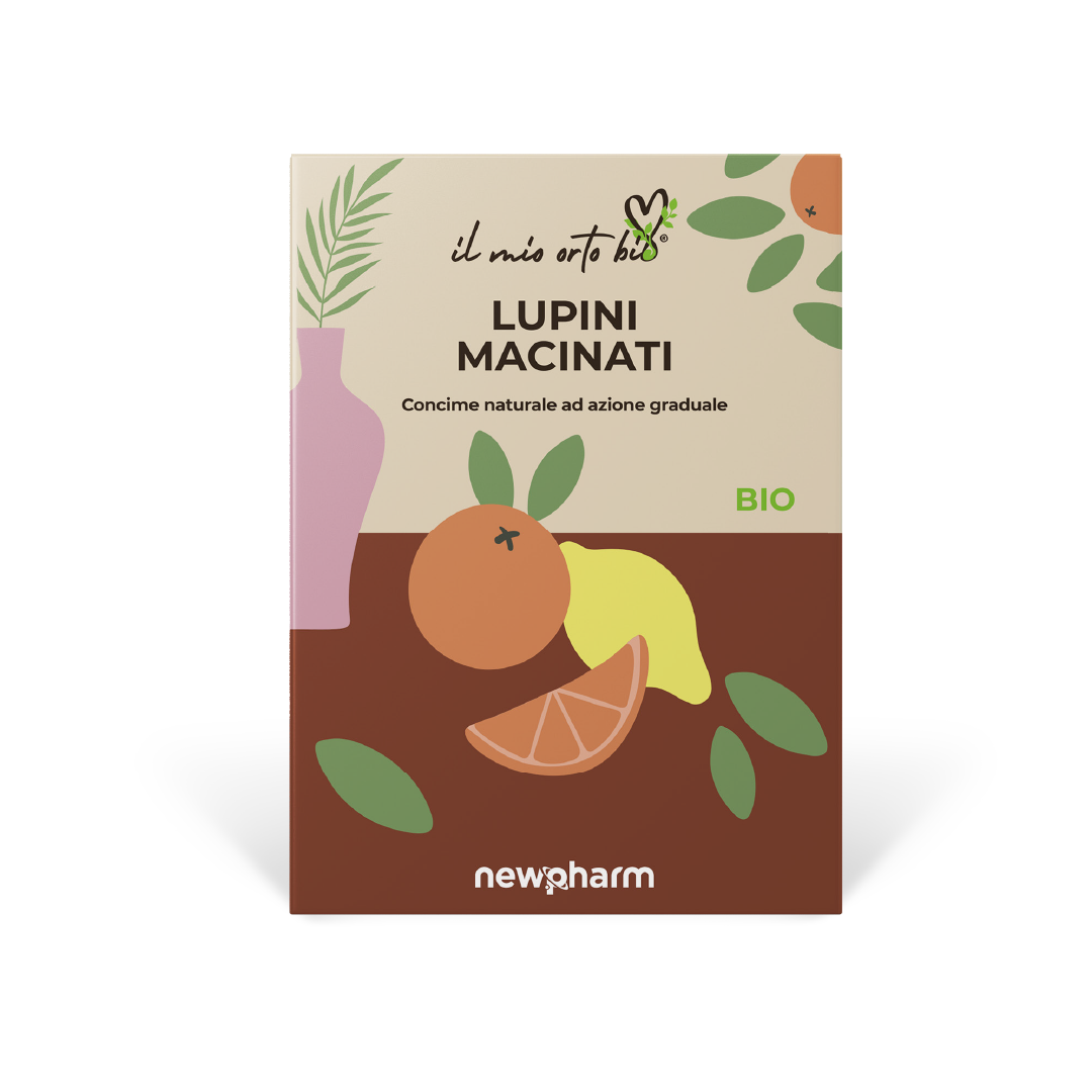Concime organico azotato per piante acidofile Newpharm Lupini Macinati 750 g