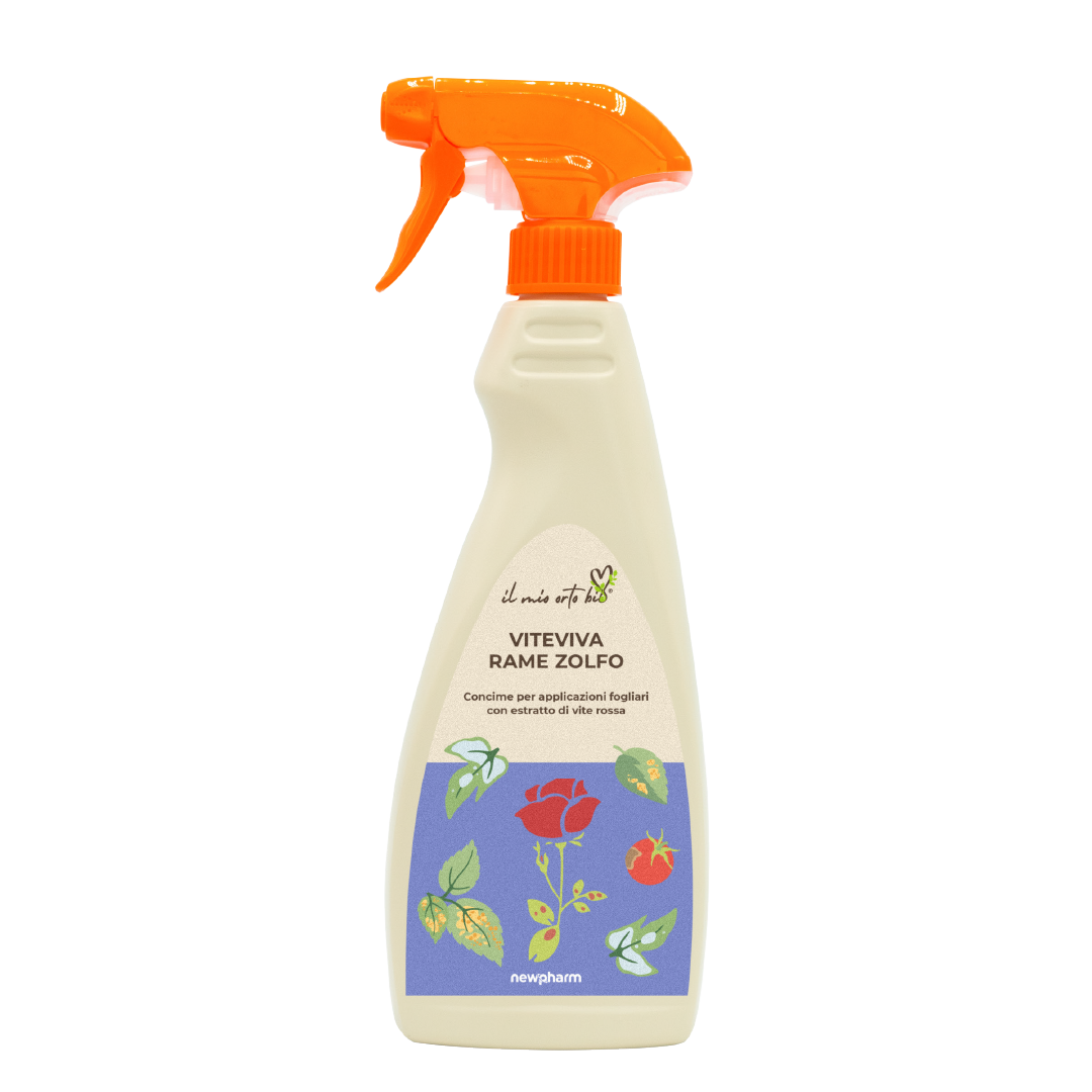 Integratore fogliare rame e zolfo pronto uso Newpharm ViteViva Rame Zolfo RTU 500 ml
