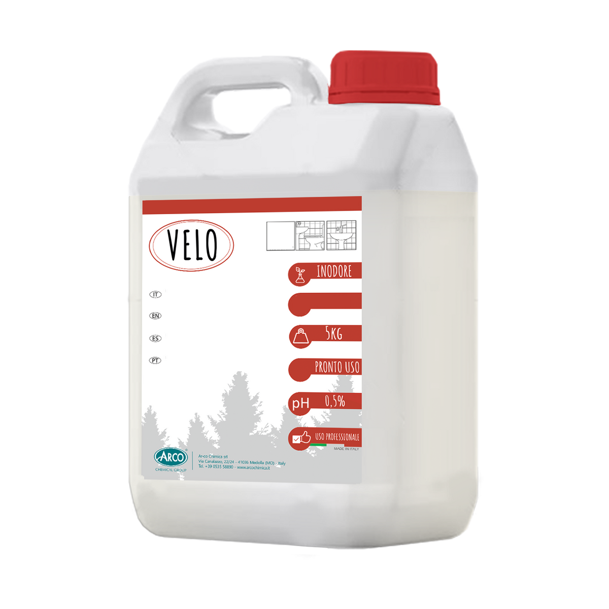 Cera di manutenzione per cotto interno Arco Chimica Velo 4x5 kg