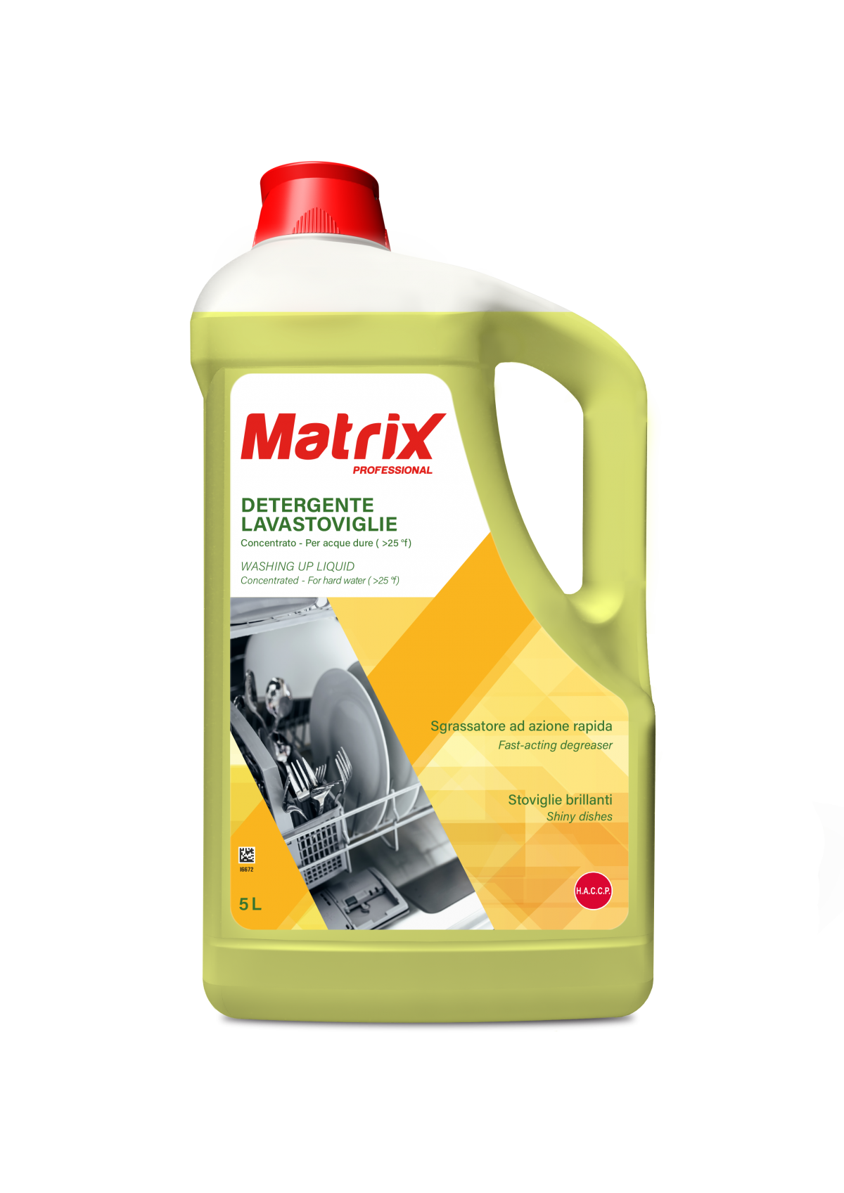 Detergente per lavastoviglie acque dure Matrix Lavastoviglie Acque Dure 2x5 litri