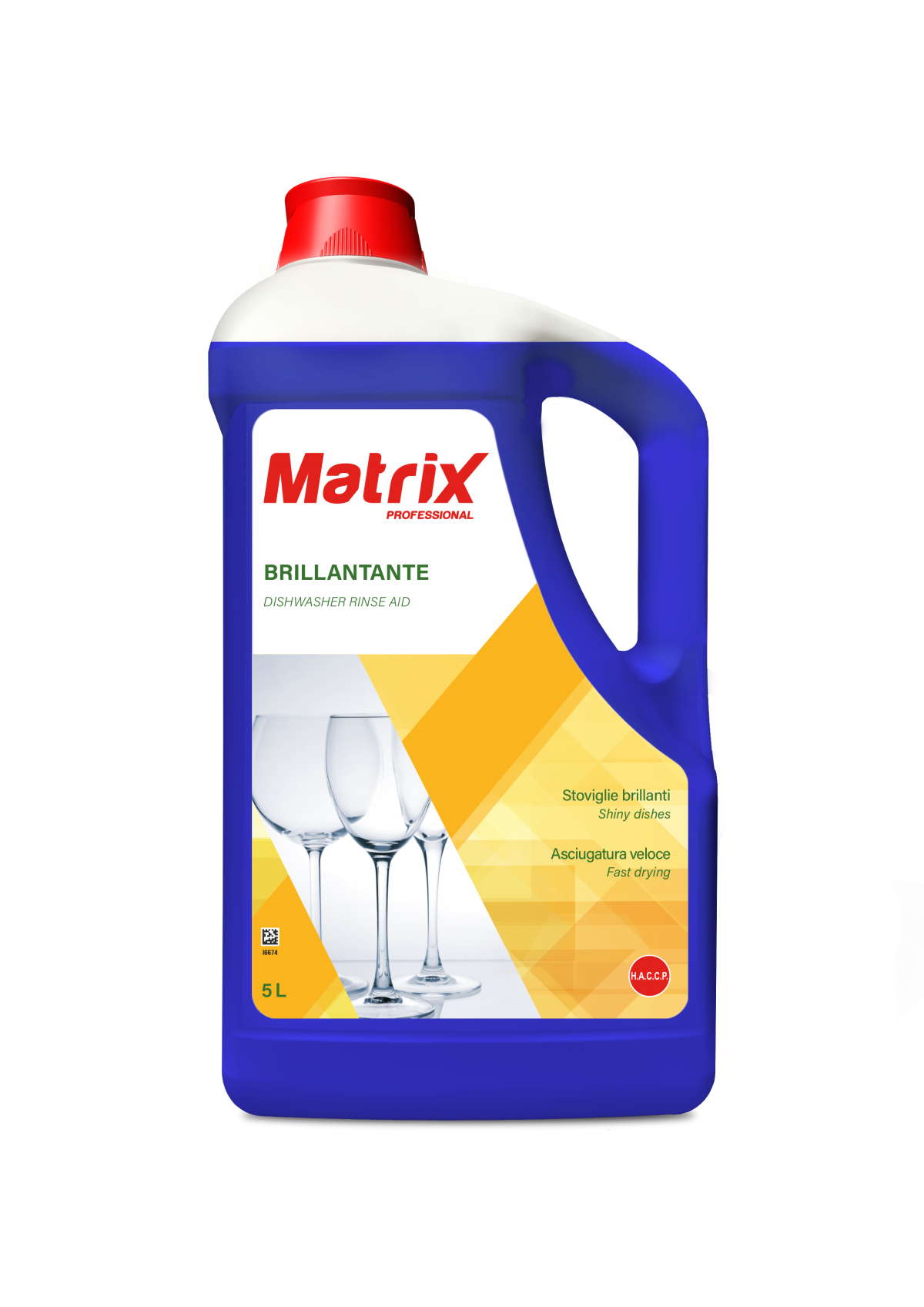 Brillantante per lavastoviglie Matrix Brillantante 2x5 litri