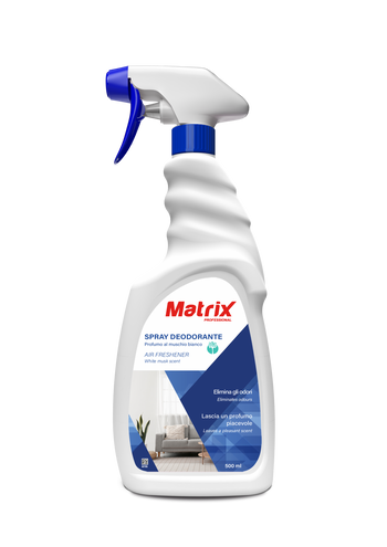 Deodorante spray per ambienti e tessuti Matrix Spray Deodorante Muschio Bianco 500 ml