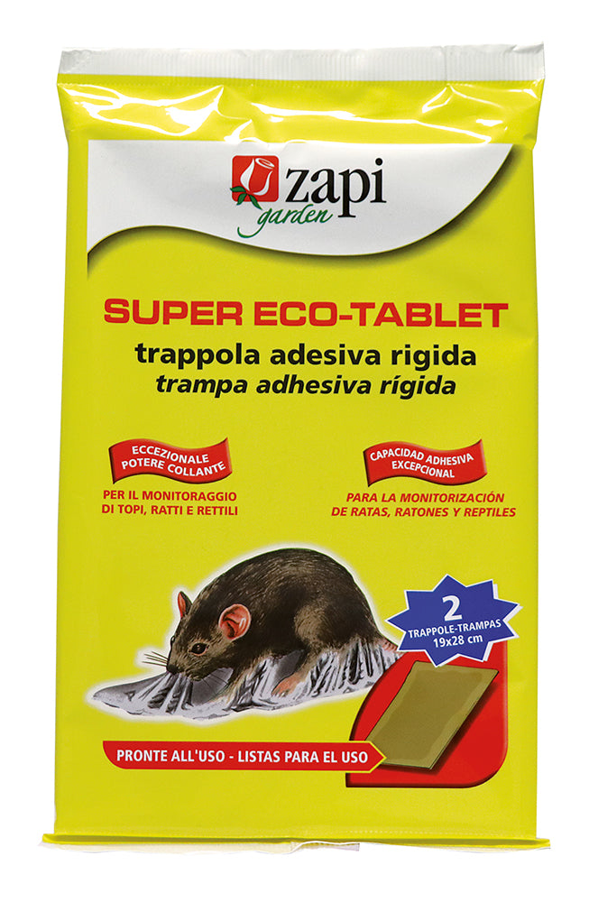Trappola adesiva rigida per ratti Zapi Super Eco-Tablet 1 tavola