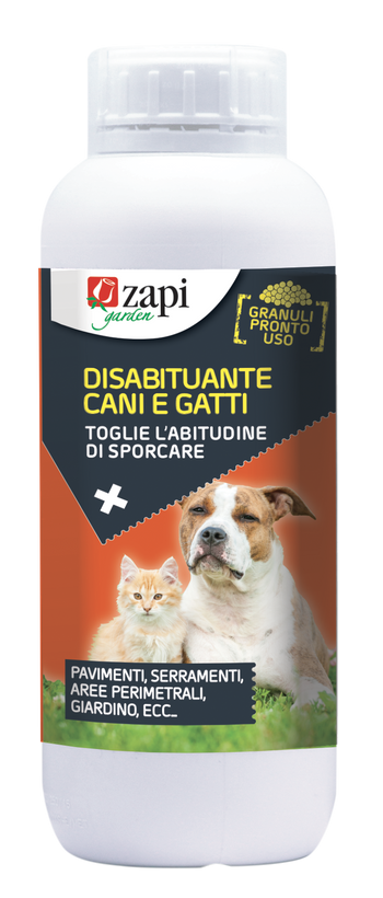 Disabituante repellente in granuli per cani e gatti Zapi Disabituante Cani e Gatti Granulare 1 litro