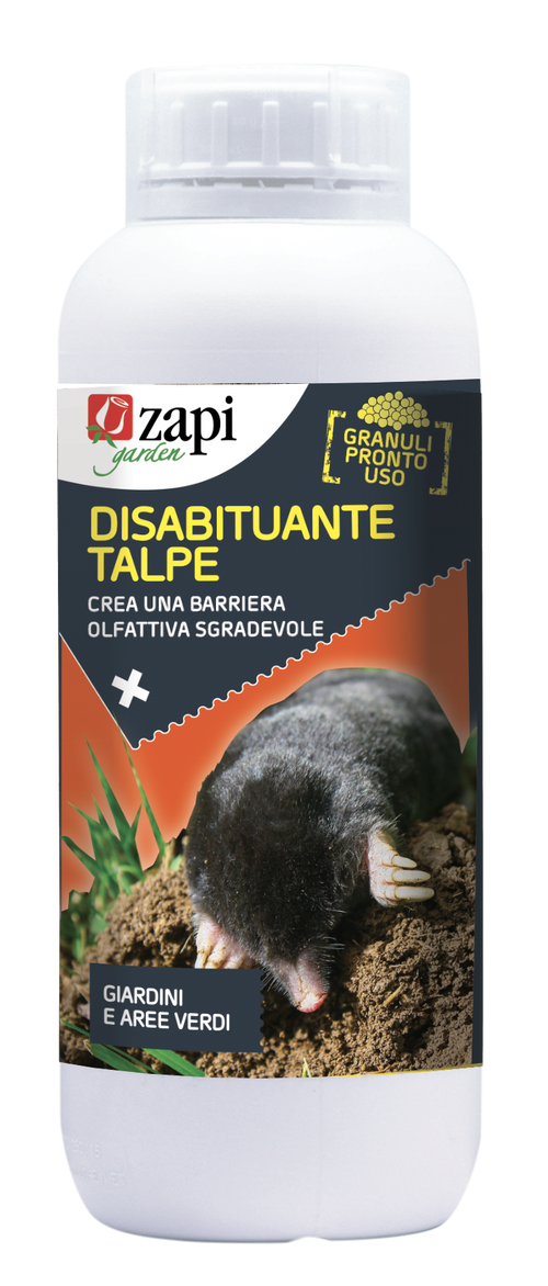 Disabituante repellente in granuli per talpe Zapi Disabituante Talpe Granulare 1 litro