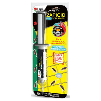 Esca insetticida in gel per scarafaggi Zapicid Fluo Scarafaggi siringa 25 g