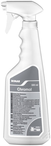 Lucidante protettivo per acciaio inox Ecolab Chromol 6x500 ml