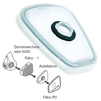 Adattatore per filtro 3M 502 Bleu Line Semimaschera 3M serie 6000