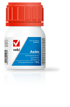 Larvicida antizanzare in compresse effervescenti Vebi Aedex 50 compresse da 2 g
