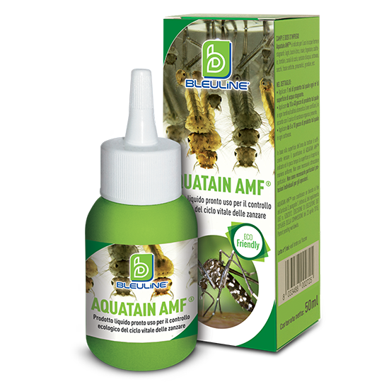Larvicida ecologico liquido per zanzare Bleu Line Aquatain AMF 50 ml