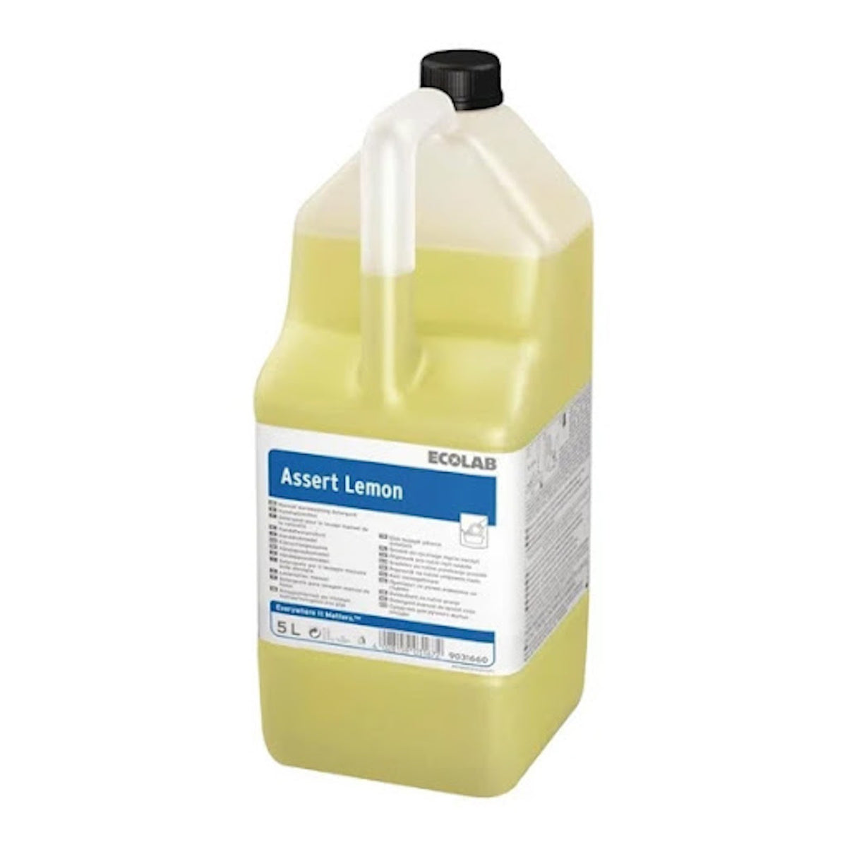 Detergente al limone per lavaggio manuale stoviglie Ecolab Assert Lemon 5 litri