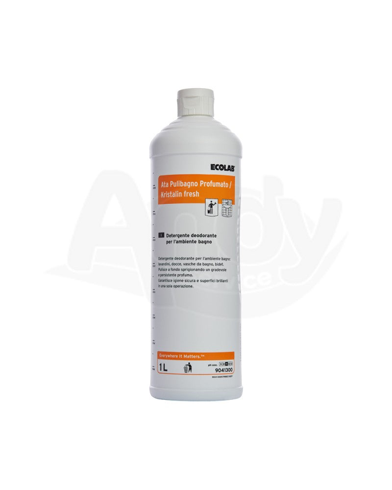 Detergente profumato per sanitari e bagno Ecolab Ata Pulibagno Profumato 1 litro