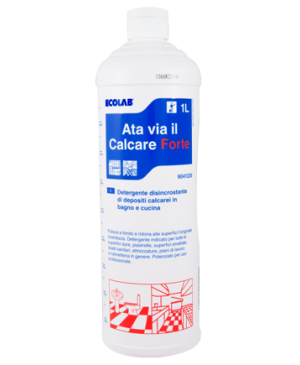 Disincrostante forte anticalcare per bagno e cucina Ecolab Ata Via Il Calcare Forte 1 litro