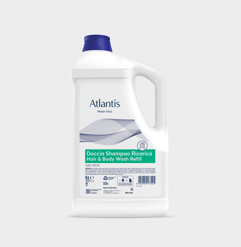 Doccia shampoo per hotel Beauty Escape Atlantis Hair & Body Wash 2x5 litri