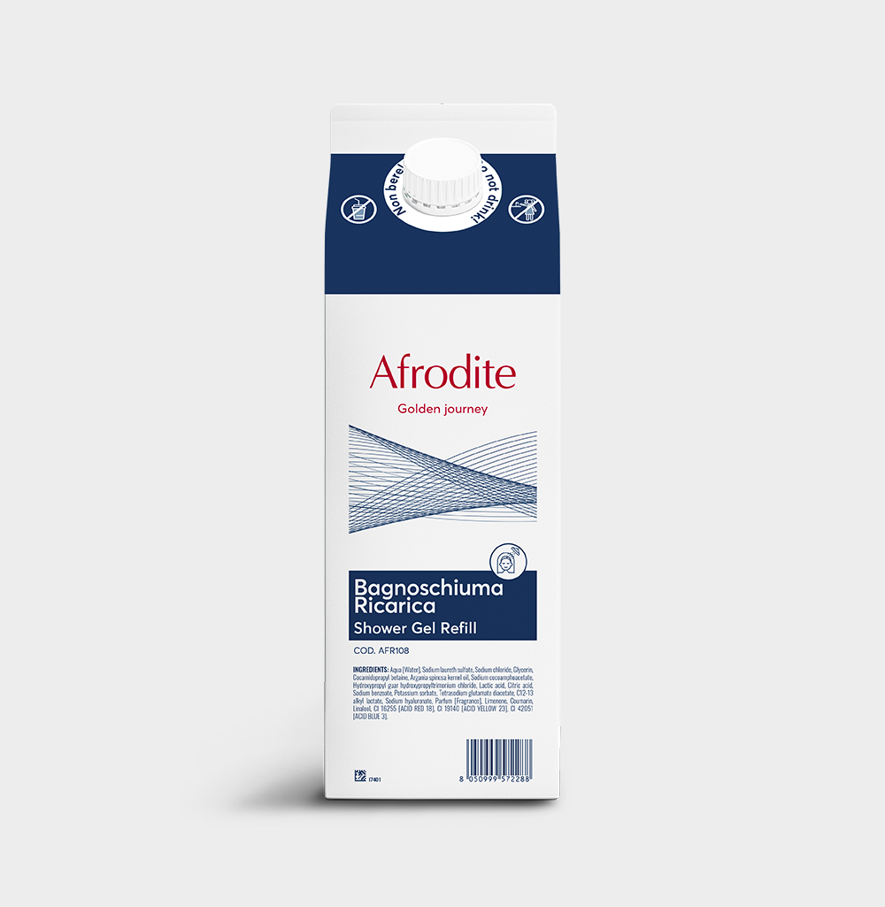 Bagnoschiuma per hotel Beauty Escape Afrodite Shower Gel 6x1 litro