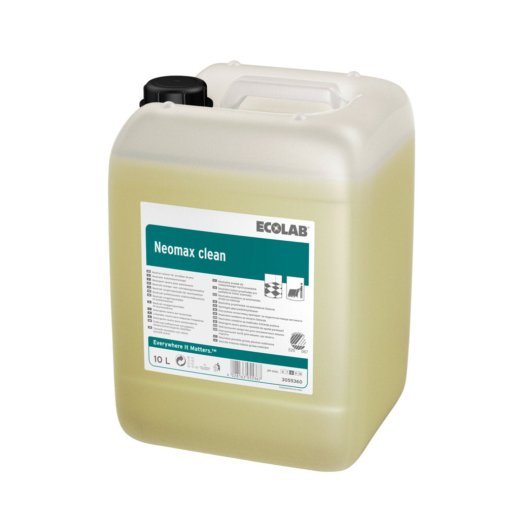 Detergente neutro per lavasciuga Ecolab Neomax Clean 10 litri