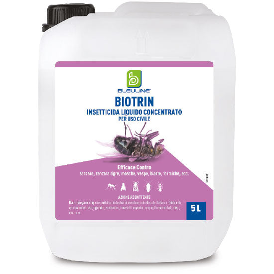 Insetticida adulticida ad elevato potere abbattente Bleu Line Biotrin 5 litri