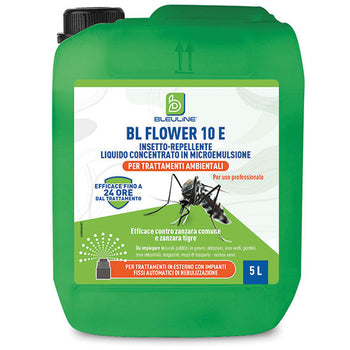 Repellente concentrato per zanzare e zanzara tigre Bleu Line BL Flower 10 E 5 litri