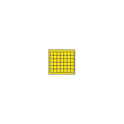 Pannello collante di ricambio per lampada Bleu Line Halo 60 giallo 41x39,5 cm