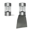 Lampada UV cattura insetti in acciaio inox con ventola di aspirazione Bleu Line Cattura Black Hole Inox 2x20