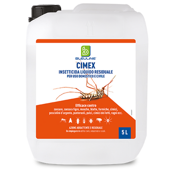 Insetticida liquido residuale per insetti volanti e striscianti Bleu Line Cimex 5 litri