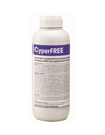 Insetticida per Zanzare, mosche e insetti vari India Cyperfree 1 litro