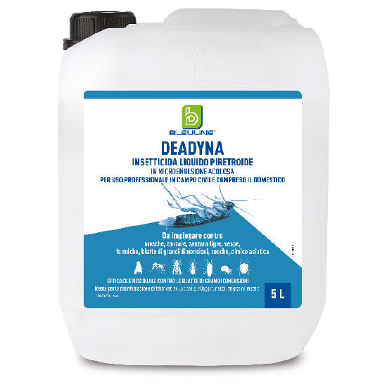 Insetticida liquido emulsionabile per insetti volanti e striscianti Bleu Line Deadyna 10 litri